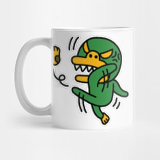 KakaoTalk Friends Green Monster Tube (Kicking Shoes) Mug